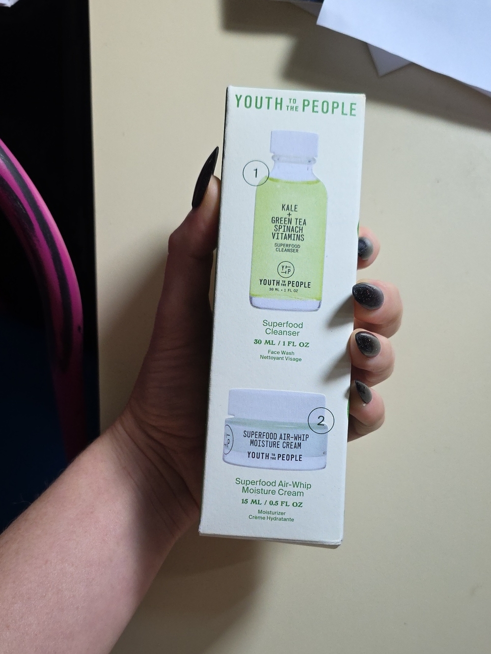 Youth To The People Superfood Cleanser + Moisture Cream (Green & White)